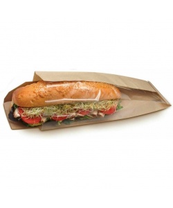 Sac à fenêtre Dubl View® pour sandwich Demi-format