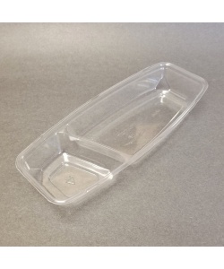 Cabaret transparent compostable en PLA 2 comp. 6 oz (175 ml) et 14 oz (415 ml)