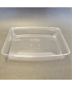 Cabaret transparent compostable en PLA 1.4 L (48 oz)