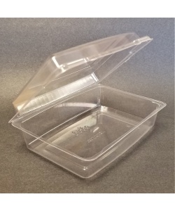 Deep all-purpose compostable clamshell container, Biogo BIO-27