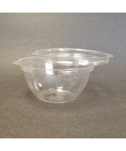 BOL A SALADE ET COUVERCLE COMPOSTABLE EN PLA 16 OZ (475 ml) DIAMETRE 5’’ HAUTEUR 2.68’’