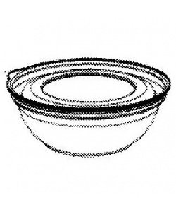 BOL A SALADE ET COUVERCLE PLAT COMPOSTABLE EN PLA (890 ML)