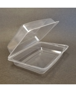 Contenant à charnière rectangulaire en PLA Moyen 17 oz (503 ml)