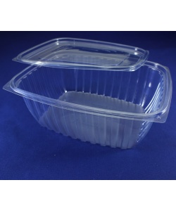 Contenant rectangulaire Deli compostable avec couvercles 64 oz (1920 ml)