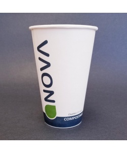 Verre compostable en carton boisson chaude 16 oz (454 ml) Paroi simple