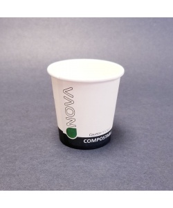 Verre compostable en carton boisson chaude 4 oz (113 ml) Paroi simple