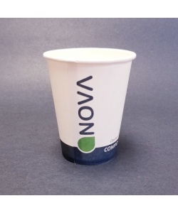 Verre compostable en carton boisson chaude 8 oz (227 ml) Paroi simple