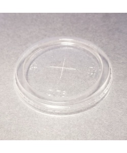 Couvercle compostable plat en PLA a/trou pour GPLA-02PC/03PC/05/07/09