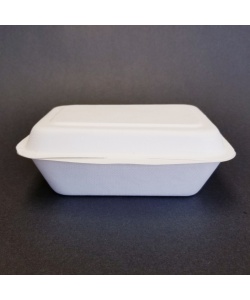 Contenant à charnière compostable en bagasse 600 ml
