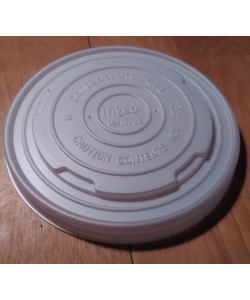 Couvercle compostable en CPLA pour contenants à soupe de 10 à 32 oz (300 à 950 ml) 