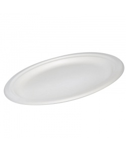 Assiette en bagasse compostable 10” (25.4 cm)