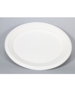Grande assiette ovale compostable en bagasse 12.5 x 10” (32 x 25 cm)