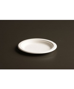 Assiette compostable en bagasse 6” (15 cm)
