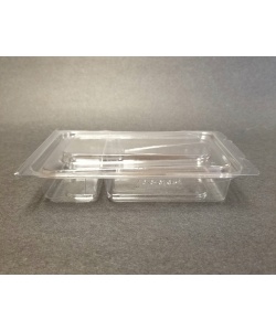 BOITE COLLATION A CHARNIERE RECYCLABLE 2 COMP. 7 oz & 3 oz