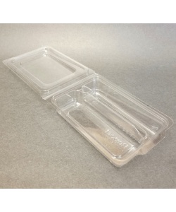 BOÎTE COLLATION A CHARNIERE RECYCLABLE 2 COMP. 6 oz & 5 oz 