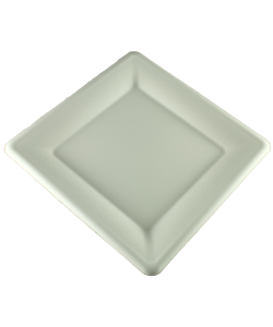 Assiette carrée en bagasse 10’’