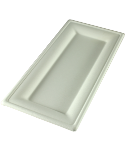 Assiette carrée en bagasse 10 x 5’’
