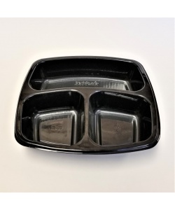 Contenant tout usage, 3 compartiments profonds