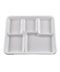 5-compartment food tray
