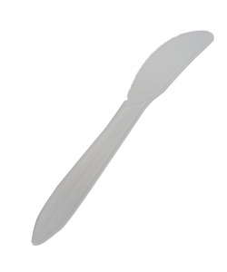 Couteaux biodégradales haut de gamme en amidon, 7 pouces