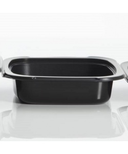 Contenant portion simple noir micro-ondable 16 oz (475 ml)