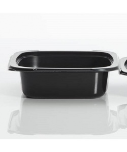 Contenant portion simple noir micro-ondable 20 oz (600 ml)